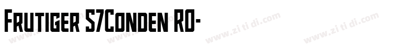 Frutiger 57Conden RO字体转换